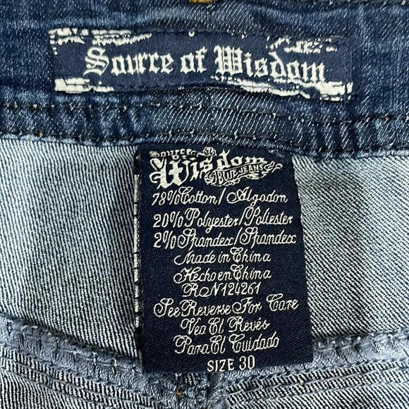 Torrid Source of Wisdom Slim Boot Denim Stretch Jeans 30 - Picture 8 of 14